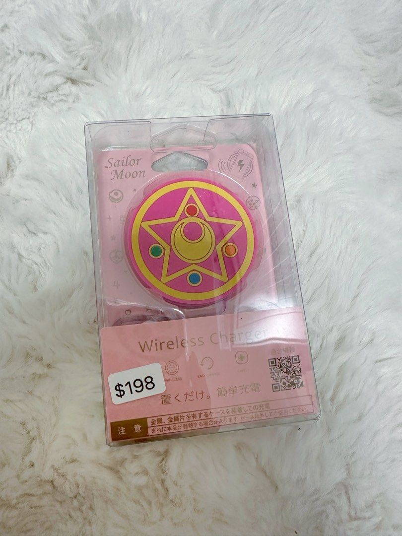Pink Sailor Moon Wireless Charging Pad Phone Charger Pad Sailor