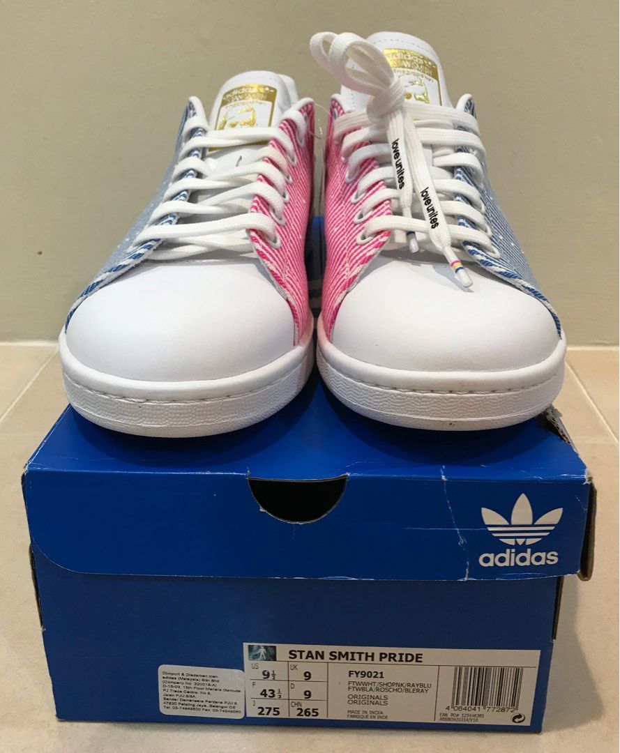 adidas gazelle silver green womens Stan Smith Pride Shoes GX6394 main image 0
