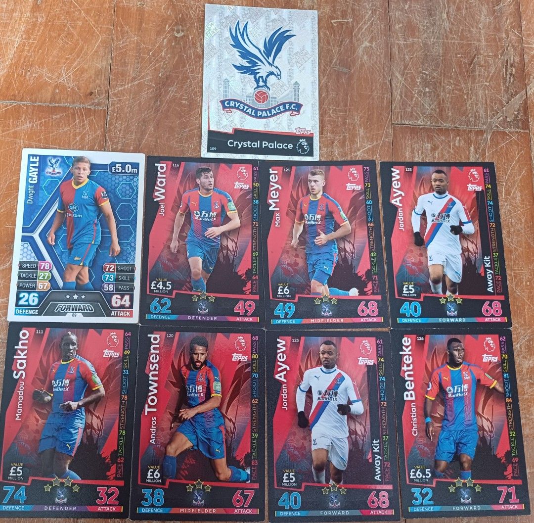 ASSORTED Crystal Palace FC Toppps Match Attax Cards Hobbies Toys assorted-crystal-palace-fc-toppps-match-attax-cards-hobbies-toys