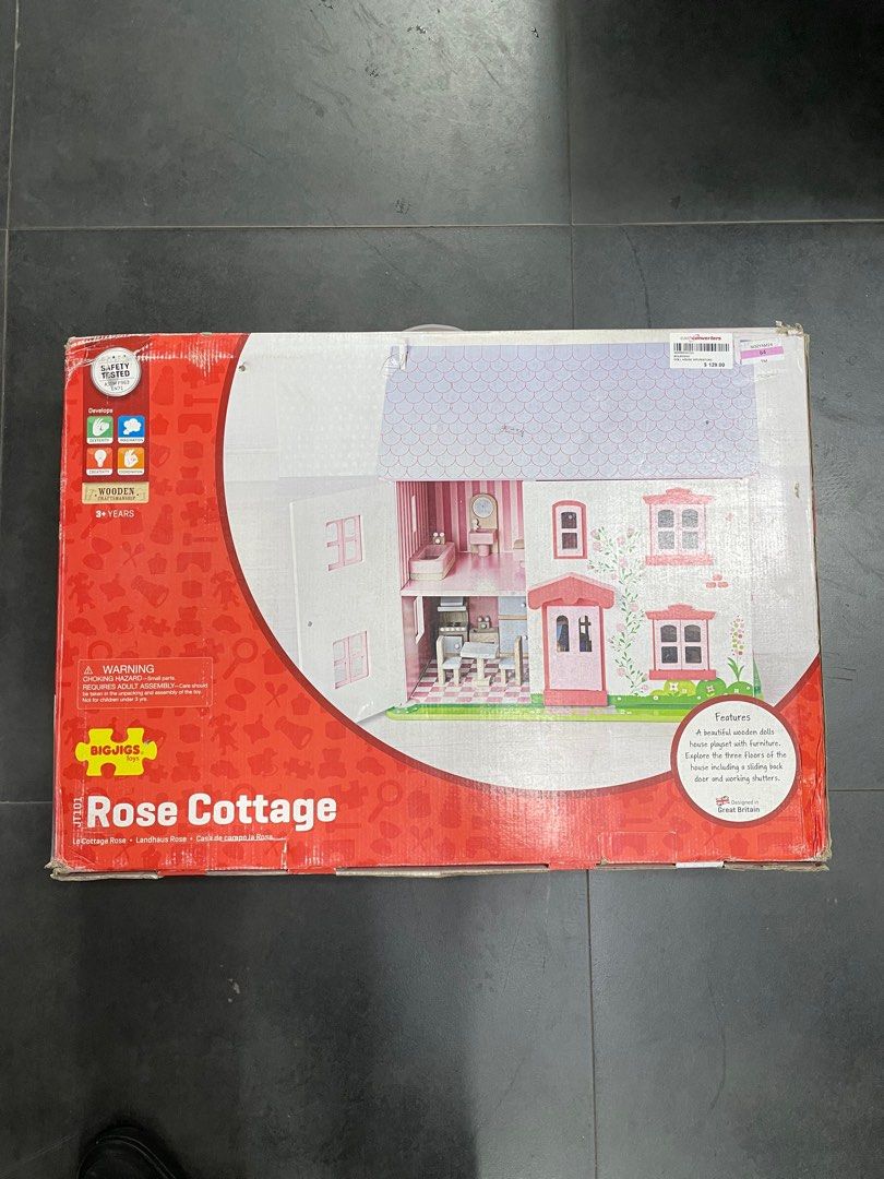 bigjigs toys rose cottage dollhouse Rosegasm main image 0