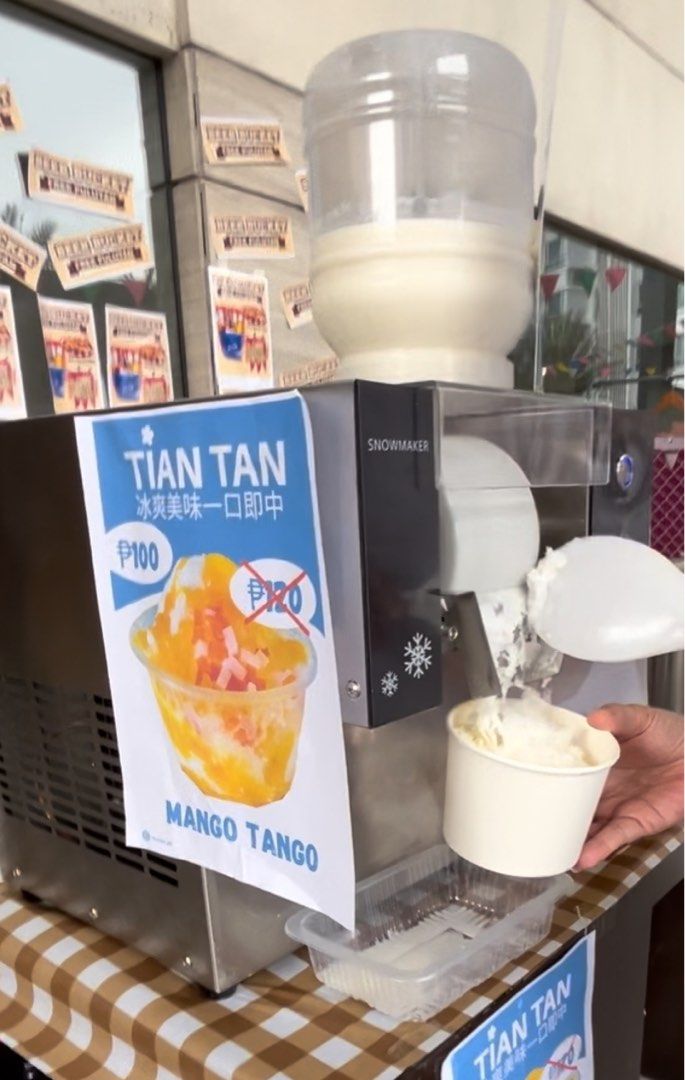 Bingsu Snow Maker Machine (Category: Coffee Machines & Makers) located in Quezon City. Submitted by jmartph (Listing ID 1305630867, Image 3). Description: Bingsu Snow Ice Maker Machine ❄️ Price: ₱25,000 lowest in the market! Condition: Brand new Specs: please refer to the last photo of the listing Actual photos of the machine is shown in the listing Dm me for more photos and videos/ demo of the machine .