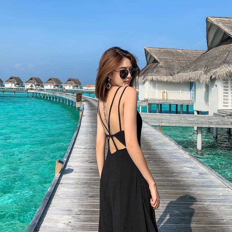 sexy black beach dress Montserrat Dress