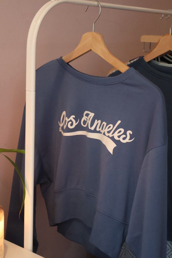 Blue H M Divided Sweater Women s Fashion Tops Longsleeves on Carousell