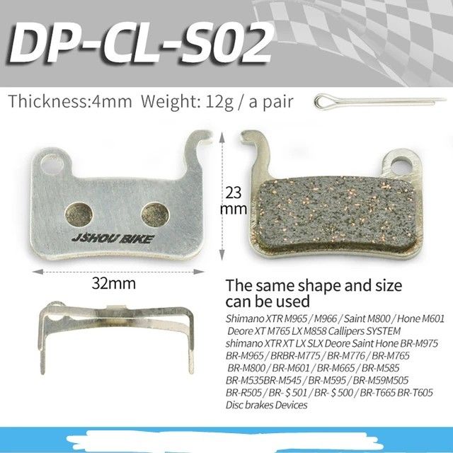 Ceramic Zoom Brake Pads Hydraulic Disc Brake Metal Suitable For Hb875 Hb870 Hb100 M596 XTR M975 M966 Mountain bike
