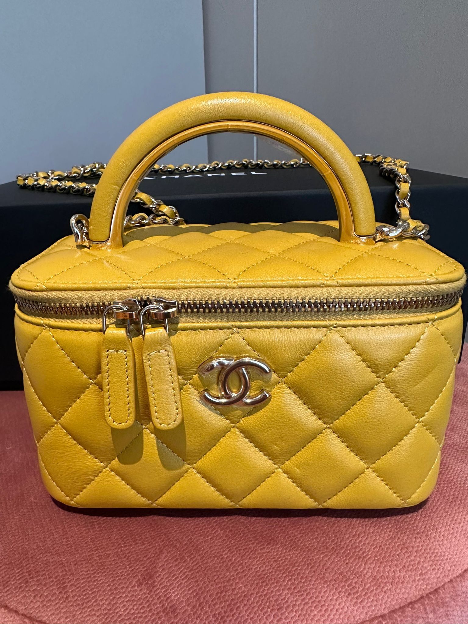 Chanel mustard bag top