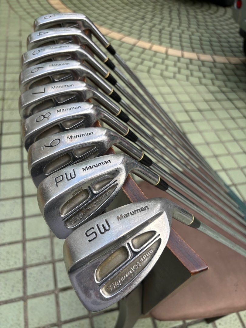 Complete Maruman Golf Set for Mens (Category: Golf) located in Manila. Submitted by eclipse58 (Listing ID 1305502465, Image 3). Description: COMPLETE Maruman Big Win Golf Set ✅️ 3-9 Irons, Pitching Wedge & Sand Wedge ✅️ King Cobra Driver, King Cobra 3 & 4 Woods ✅️ Putter & Onesider Golf Bag ✅️ Original Maruman Steel Shaft & Grips ✅️ Very good condition & NO ISSUES Selling Price: 6,500 Location: Quezon City.