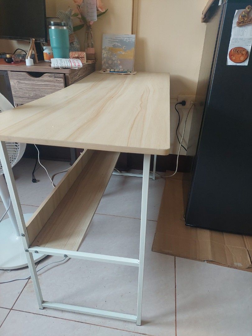 Computer Table (Category: Tables & Sets) located in Manila. Submitted by rigency0180621 (Listing ID 1305509696, Image 3). Description: Computer table 120cm l 45cm w 70cm h RFS: declutter Location: Cembo, Taguig(Near Umak) Note: cannot be disassembled!.