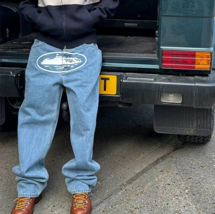 Corteiz Alcatraz Jeans, 男裝, 褲＆半截裙, 牛仔褲- Carousell