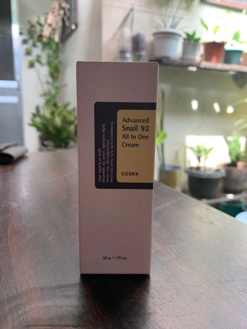 COSRX Advanced Snail 92 All in One Cream (Category: Face Care) located in Dasmarinas. Submitted by gothic_biatch (Listing ID 1305539946, Image 1). Description: 🌷 bought for 339 at orange app (official store) 🌷 twice used lang, 2 pea-sized amount lang nabawas 🌷 expiry date: 04/2026 🌷 rfs: di hiyang sa skin ko.