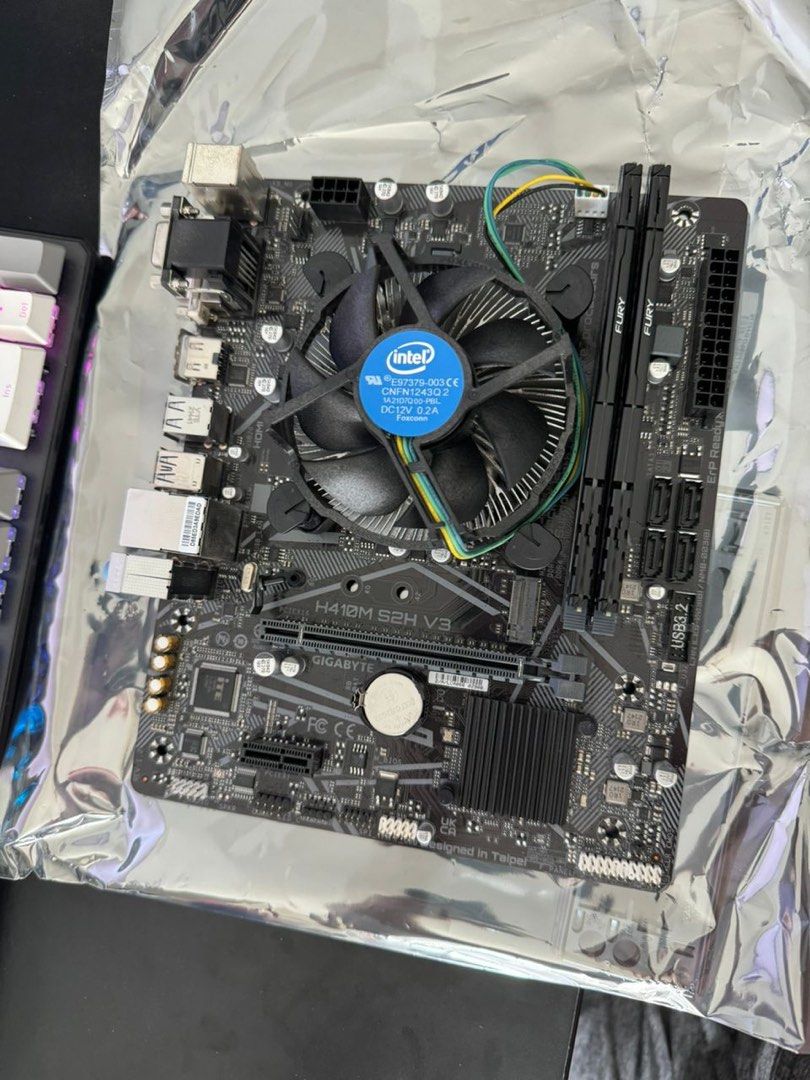 CPU - i5-10400F Motherboard - Gigabyte H410M S2H V3 (mATX) GbE LAN ...