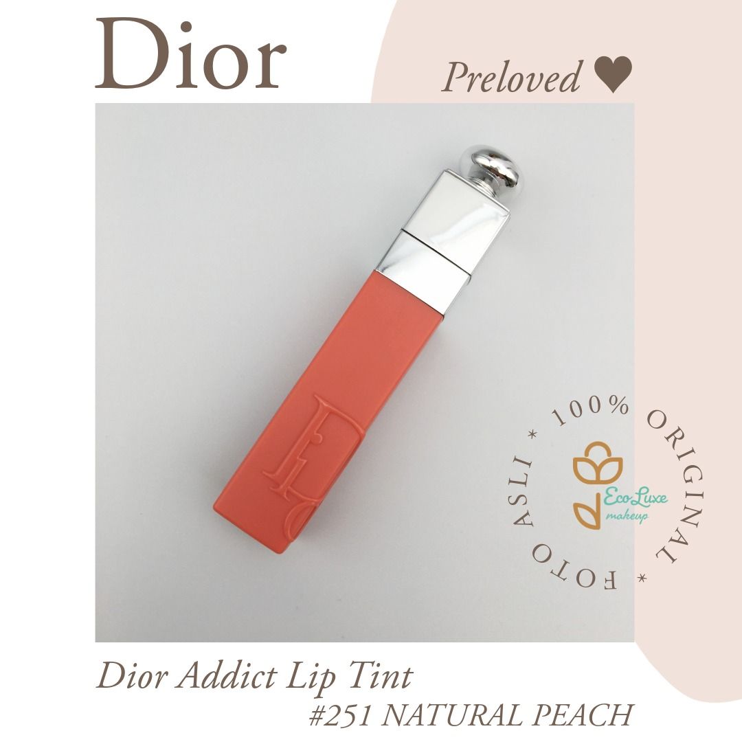 Dior Addict Lip Tint 251 NATURAL PEACH Dior Lip Tattoo (Preloved Dior