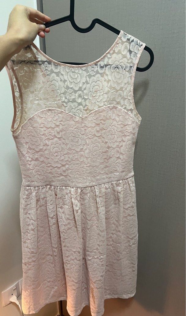 Dorothy perkins pink lace dress shop