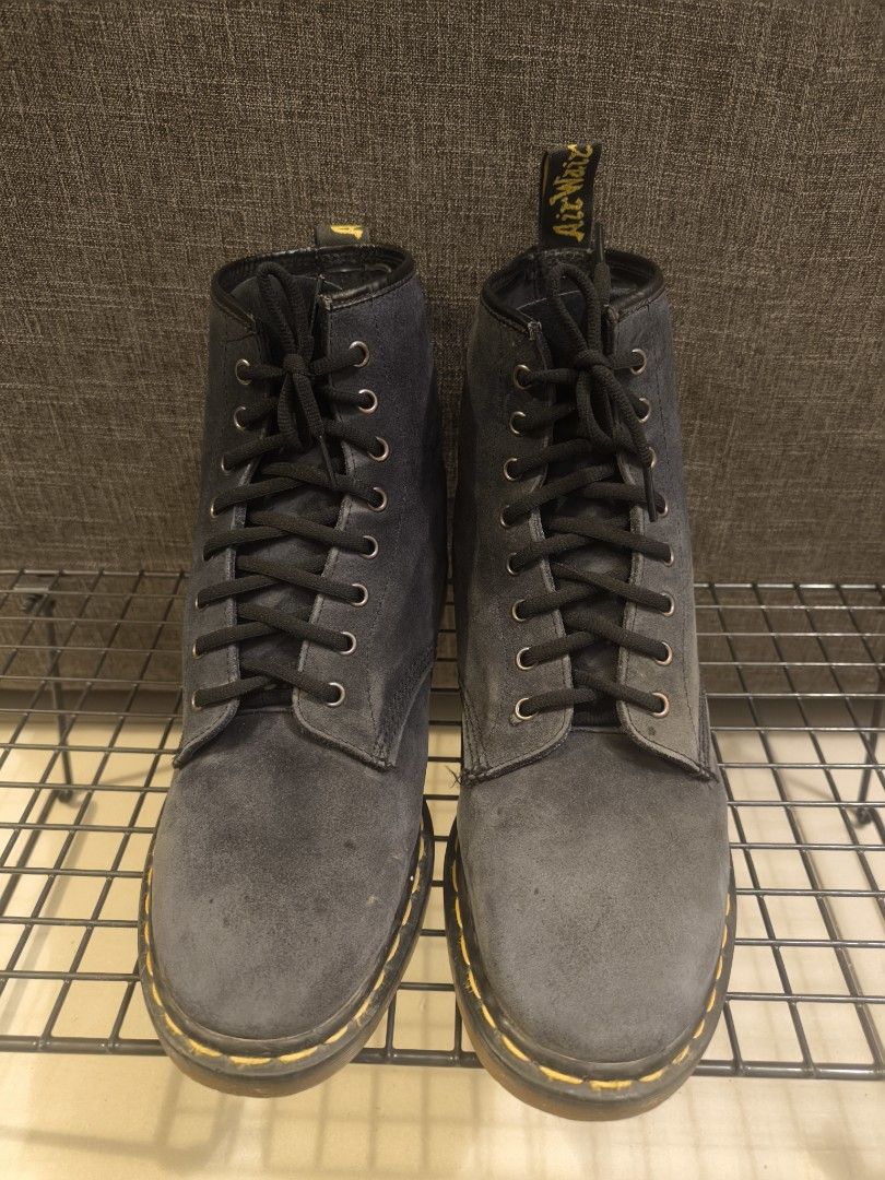Dr martens graphite grey suede cheap