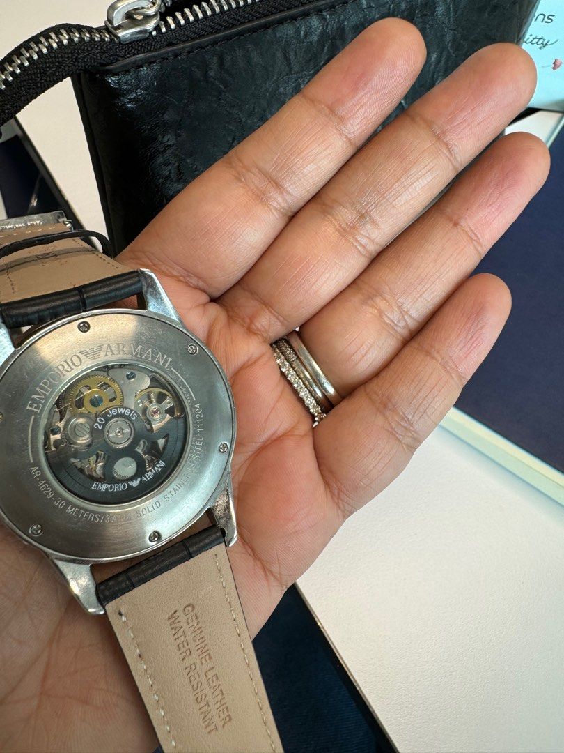 Armani skeleton watch ar4629 top