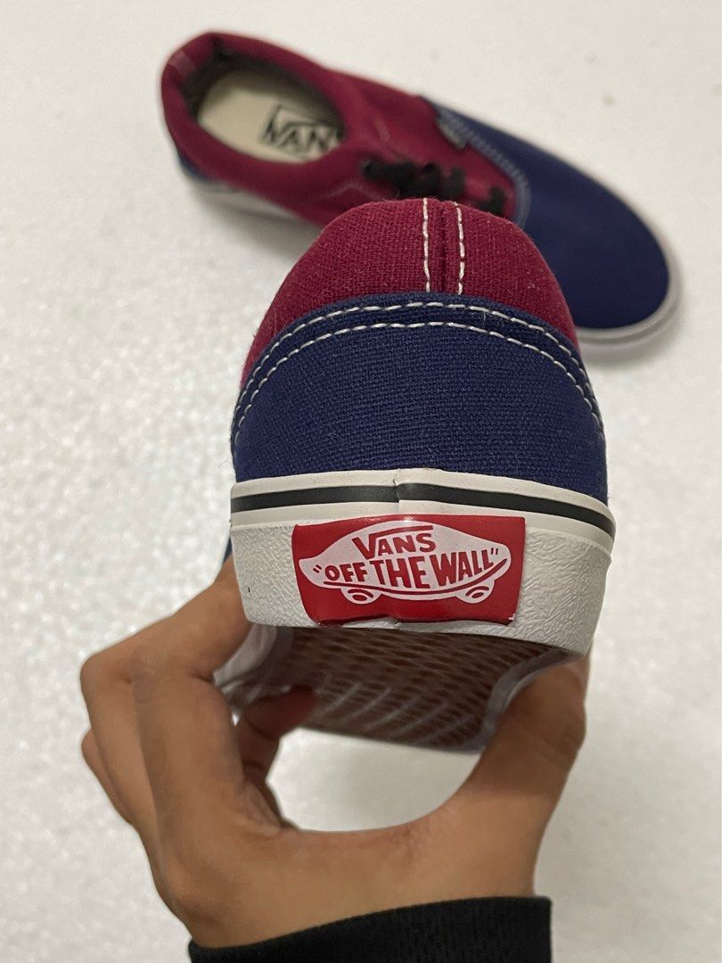 Maroon and blue vans cheap