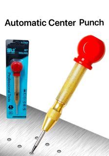 E-shop: Automatic Spring Positioner Center Punch Drill Bit Woodworking Tool Metal Drills