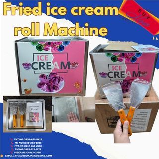 Fried ice cream roll Machine