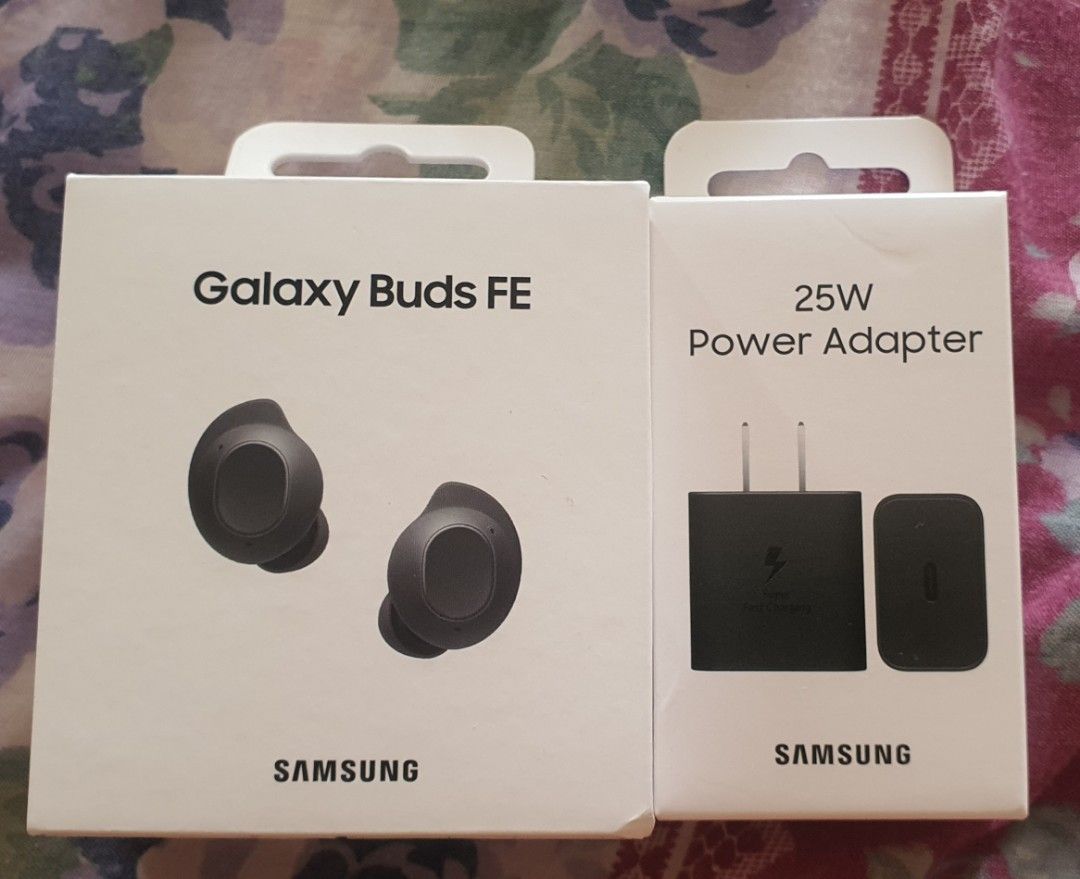 Galaxy Buds FE (Brand New & Sealed) (Category: Wearables & Smart Watches) located in Manila. Submitted by favoredrebekah (Listing ID 1305546393, Image 1). Description: Original Samsung Galaxy Buds FE (Brand New & Sealed) FOR SALE! Also selling Original Samsung 25W Power Adapter for 1,000pesos Get both for 6,000 only. Negotiable, just make an offer :) Free delivery within Alabang, Las Piñas areas, as well within BFRV, BF Homes Pque and BF Internat