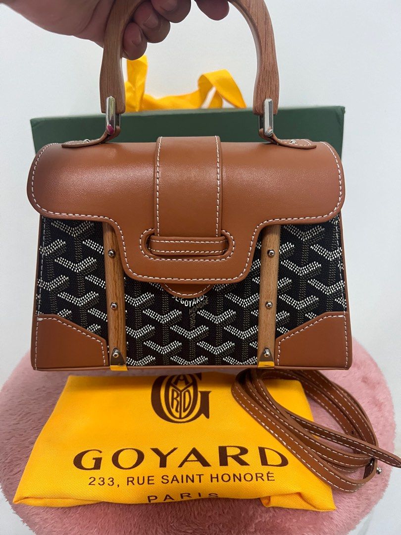 Goyard bamboo handle bag on sale
