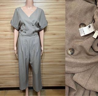 GU by Uniqlo brown jumpsuit for women