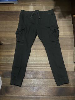 H&M Navy Green Jogger Pants in L