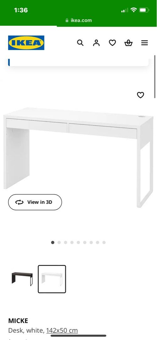 IKEA study table free pvc table mat