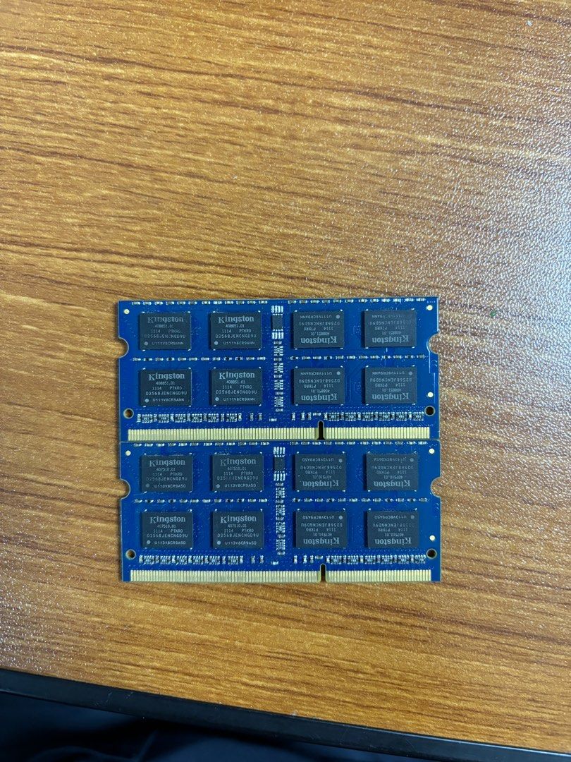 Kingston 4gb DDR3 1333MHz (Category: Computer Parts) located in Antipolo. Submitted by satisfactorylemon (Listing ID 1305651388, Image 2). Description: 2 Sticks Kingston 4gb DDR3 1333MHz Harvested from 2011 Macbook Pro 100% working, last used around Dec 2023. Donor macbook was not used from 2015-2024.