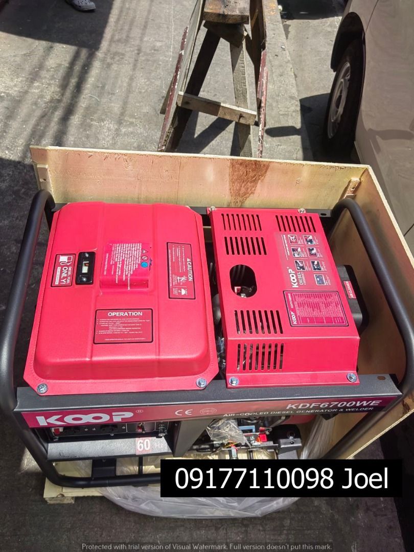 KOOP Diesel Engine Welding Generator (Category: Construction Tools & Equipment) located in Manila. Submitted by joeyroque09 (Listing ID 1305510322, Image 3). Description: KOOP Diesel Engine Welding Generator Specs: AC220, 4.5kVA, single phase Price: 58,750.