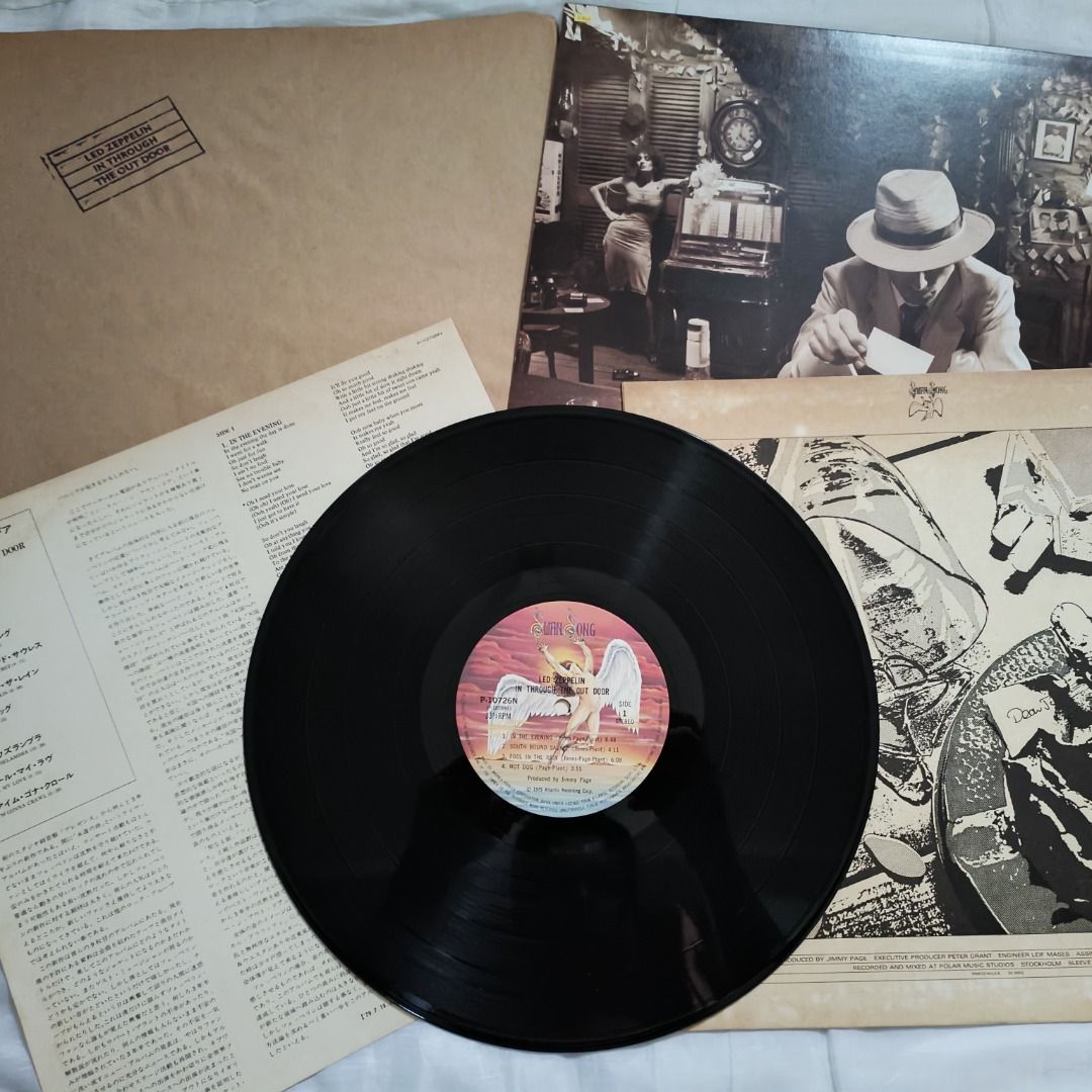 LED ZEPPELIN (In Through the Out Door) LP (Category: Vinyls) located in Cebu City. Submitted by timeless_treasure79 (Listing ID 1305567834, Image 3). Description: LED ZEPPELIN (In Through the Out Door) LP Price: 1895php Genre: Hard Rock Pressing: Japan Record/Cover: NM/VG+++ Item Code: BKW More records and details in the link!!! Click the link!!! Link 01 https://docs.google.com/spreadsheets/d/1tK_CVygz-XCbMDPK8aKunp4ohMqUv_v2TIaoK-7kSxE/edit?usp=