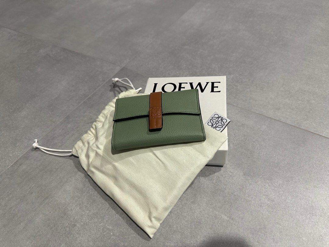 Loewe small vertical wallet in soft grained calfskin clearance