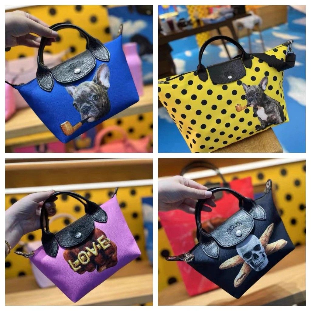 Longchamp x Toiletpaper S & XS, Women's Fashion, Bags