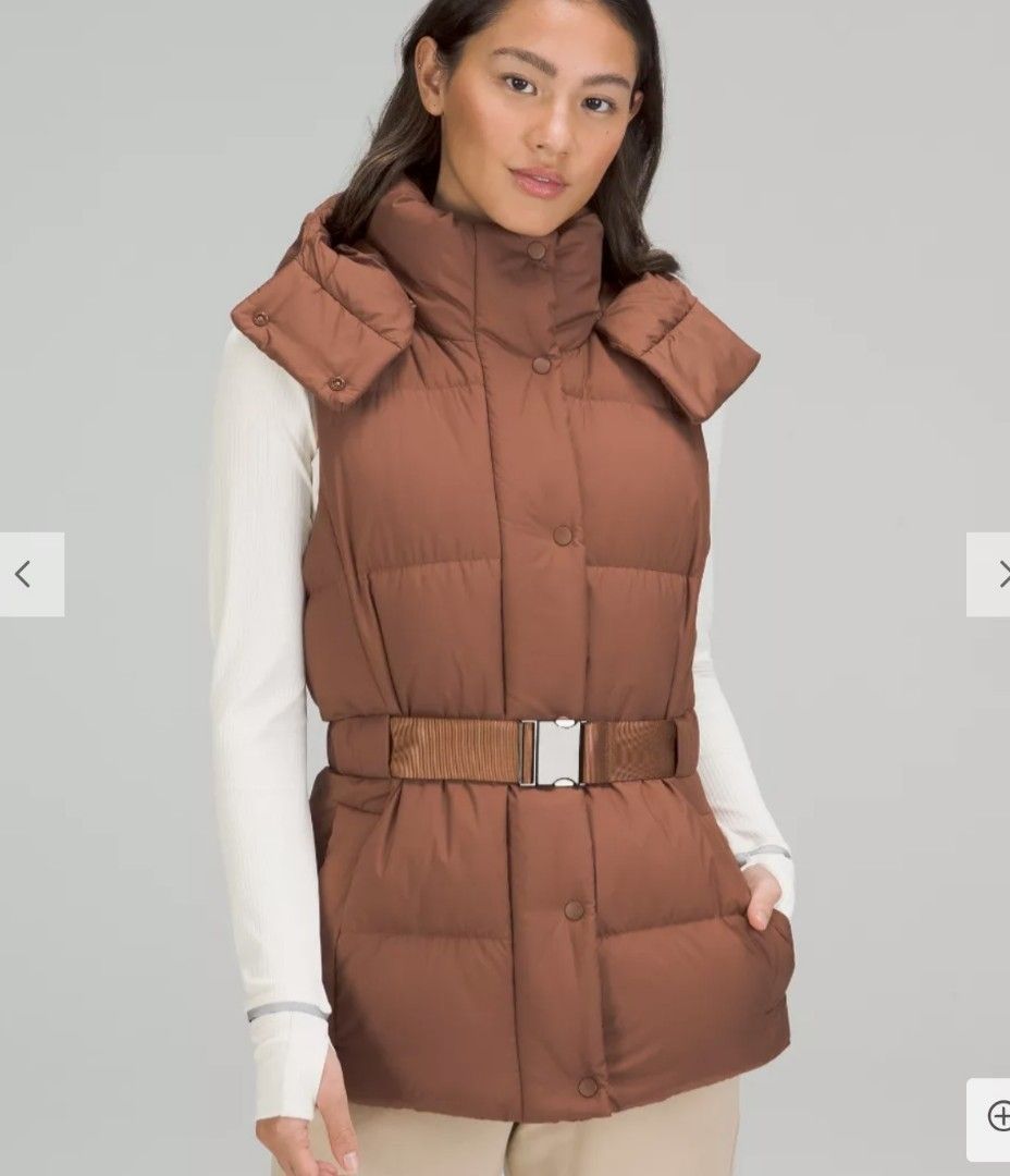 Lululemon Wunder Puff Waist Vest sz 2, Women's Fashion, Activewear