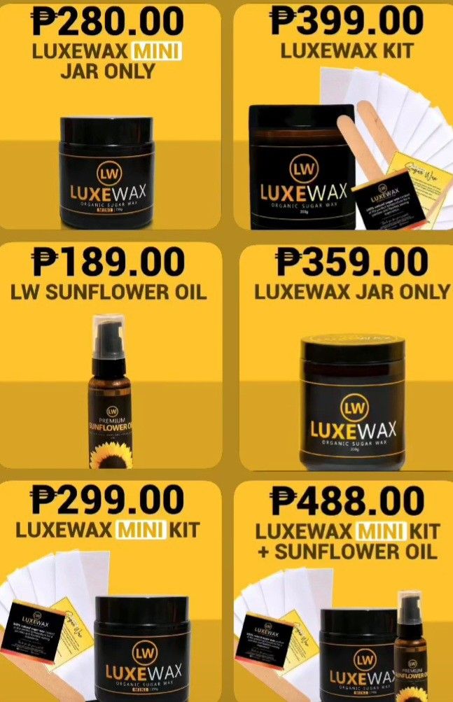 Luxe wax Organic Sugar wax (Category: Hair) located in Manila. Submitted by ziabebshoptique (Listing ID 1305551106, Image 1). Description: .
