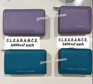 Marc Jacobs Groove Compact Wallet in Daybreak and Harbour Blue