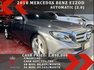 Mercedes-Benz E220D 2018  2.0 AVANTGARDE  Auto