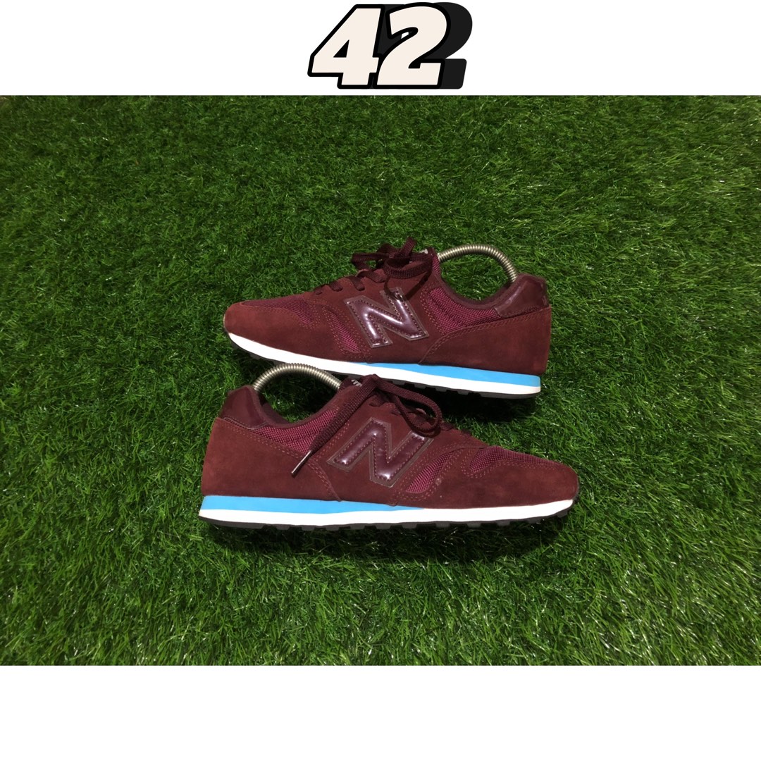 Maroon new balance 373 clearance