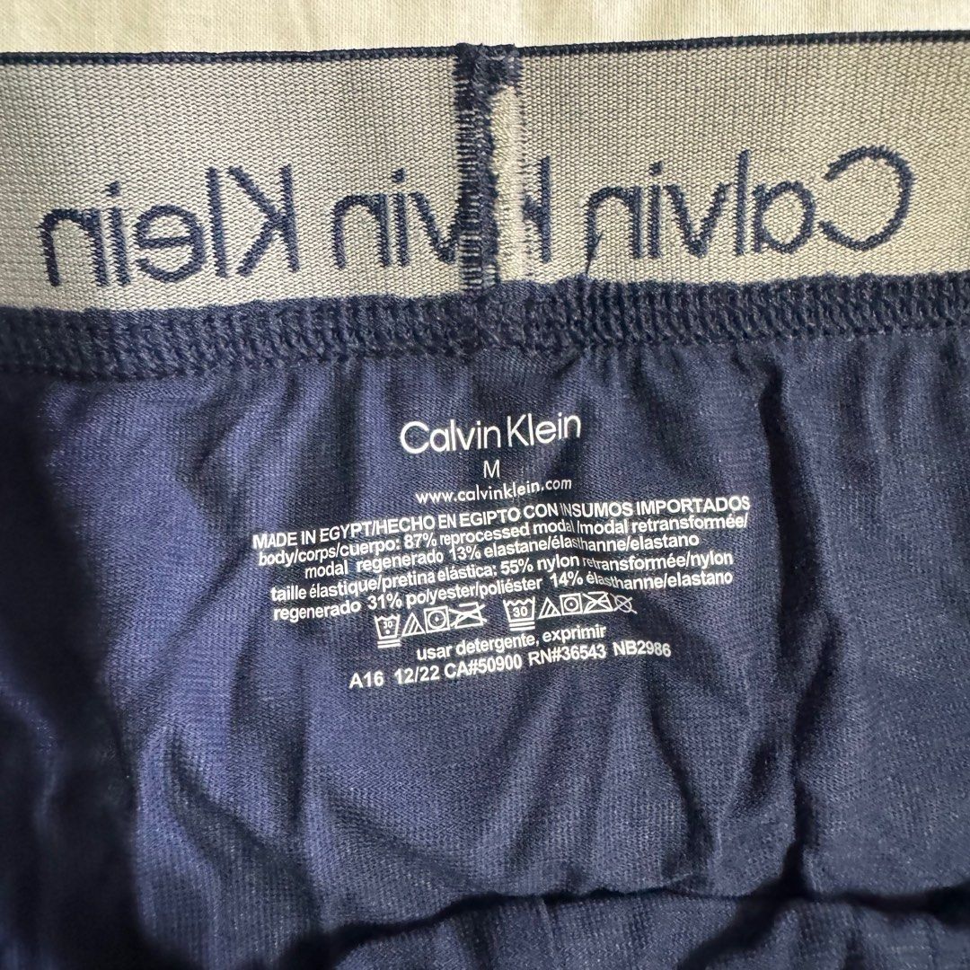 New Calvin Klein Underwear Trunks size M blue Ultra Soft Modern Men s Fashion Bottoms New Underwear on Carousell
