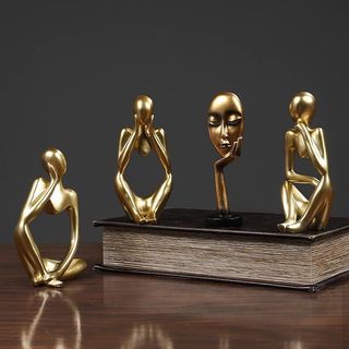 Nordic Style Abstract Figure Mini Statue for Home Decoration