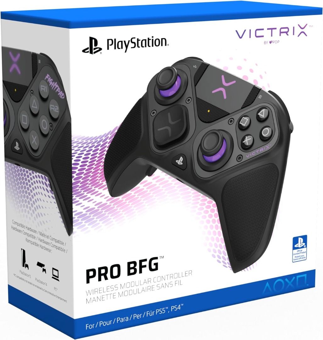 PDP Victrix Pro BFG Wireless Controller for PS5, Video Gaming, Gaming ...