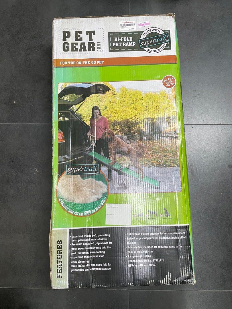 Pet Gear Travel Lite Ramp with supertraX Surface for Maximum Traction 4 Models to Choose from 66 in. Long Supports 150 200 lbs