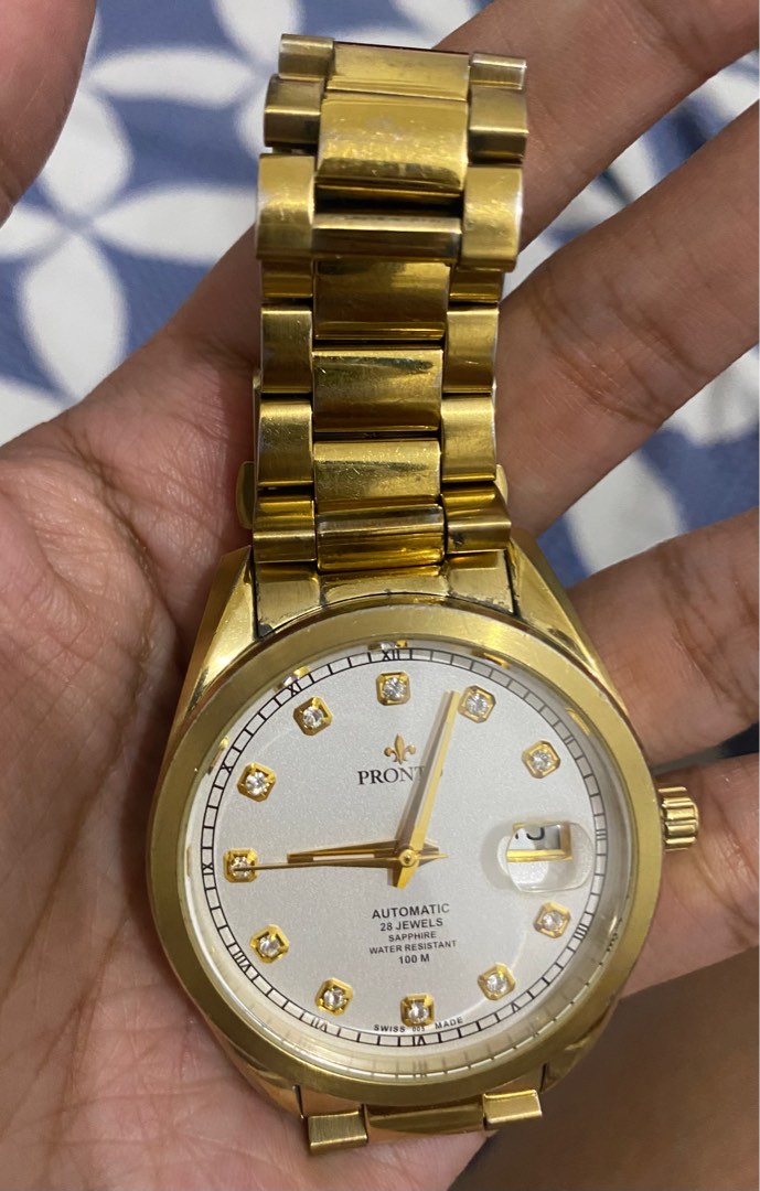 Pronto sapphire gold watch Luxury Watches on Carousell