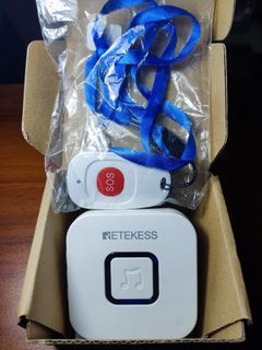 Retekess Caregiver Pager for Elderly Care SOS Alert System - Mint and Working! (ONHAND)