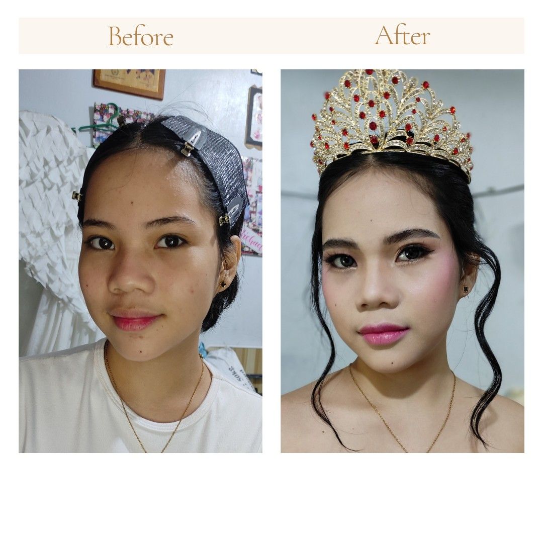 Sagala Hair and Makeup ✨ (Category: Makeup) located in Quezon City. Submitted by 17ofdecember (Listing ID 1305498944, Image 3). Description: For only 1500 you could get hair and makeup!! Makeup sanitation| free falsies | hairpins | local and high end makeup kindly message me here or reach me at my page at ANGELICS FACE MAKEUP BY ANGELICA ✨✨.