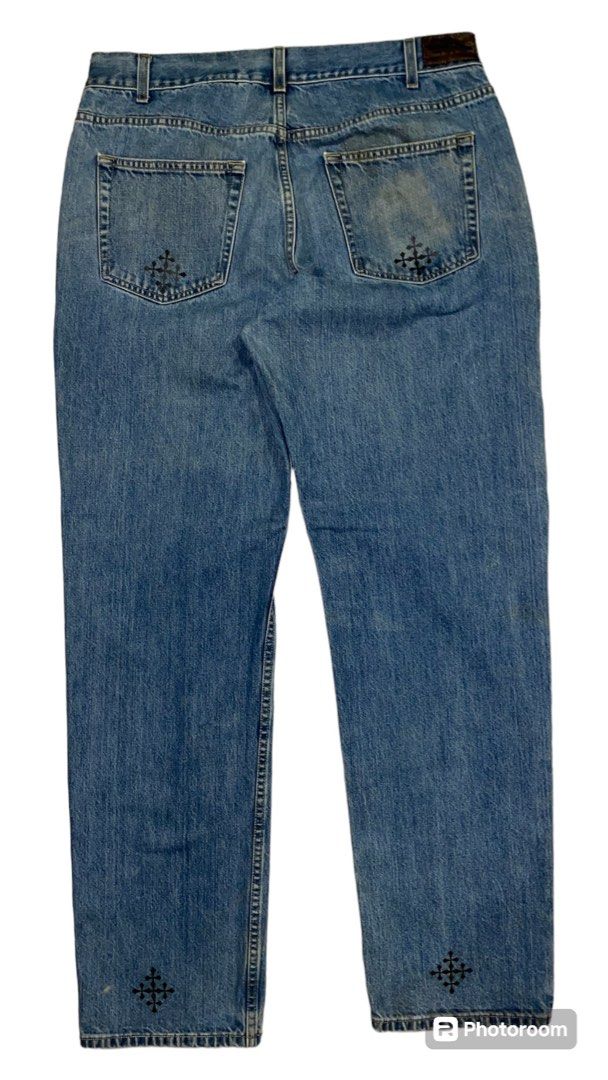 SAINTS DENIM PANTS 1/1 (Category: Jeans) located in Quezon City. Submitted by privad01 (Listing ID 1305623331, Image 2). Description: SAINTS COLLECTIVE PANTS Customized piece One of one Size 36 on tag @saints____collective on IG La Loma QC📍 .