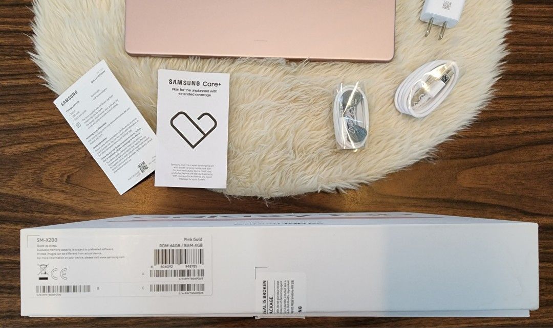 Samsung Galaxy Tab A8 (Category: Android) located in Makati City. Submitted by fifth_avenue_shop_mnl (Listing ID 1305617917, Image 3). Description: Color: pink gold Model: SM-X200 ROM-: 64GB RAM: 4GB USB cable USB power adapter Ejection pin Specifications CPU Speed: Octa-Core 2GHz4 Battery Capacity: 7,040mAh Camera Resolution: 8MP AF + 5MP (front) Resolution Main Display: 1920 × 1200 External Memory Support: 1TB expandable memory Processor CPU Sp