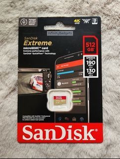 Sandisk Extreme A2 512GB Micro SDXC 190MB/s