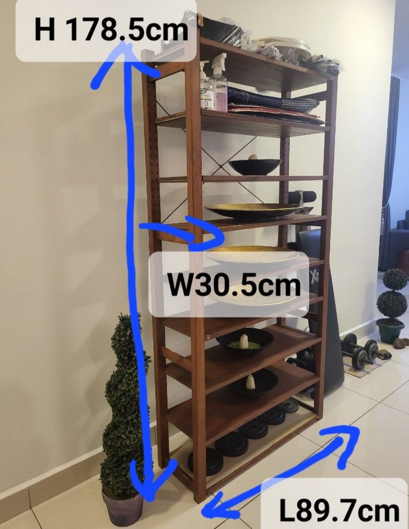 9 Racks Solid Wood Adjustable 9 Racks Shelf Cooling Rack Retail Cookies Rack ...