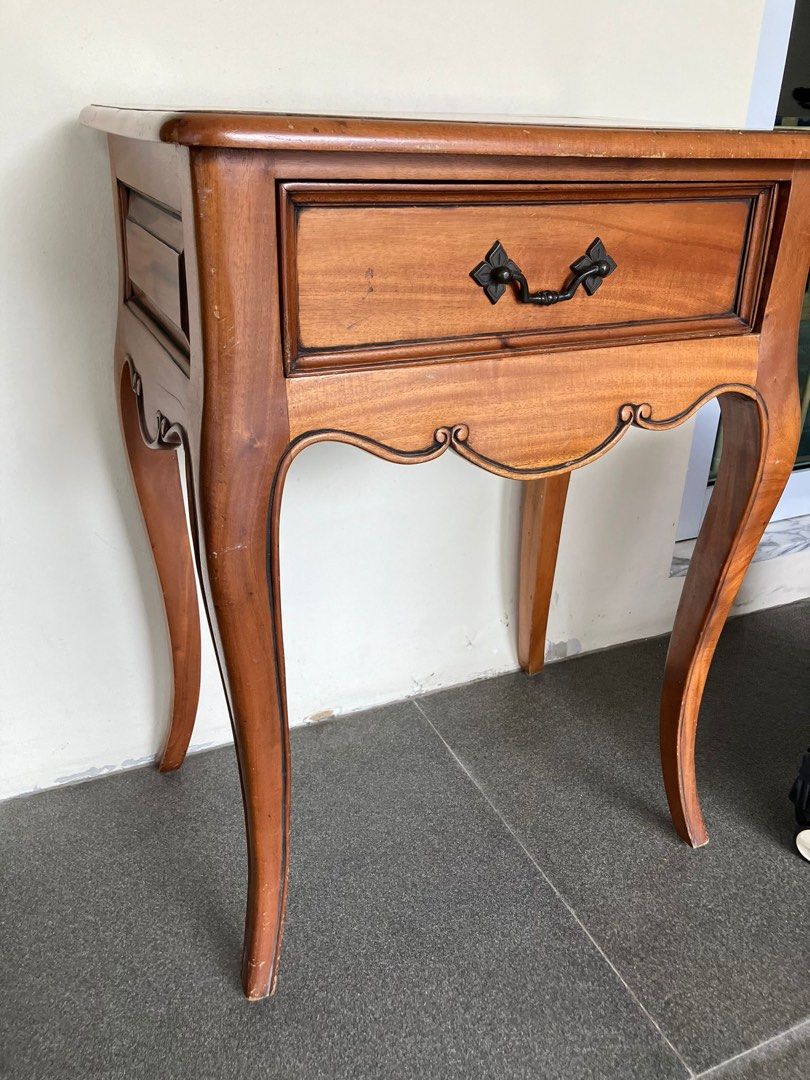 Solid wood table (Category: Tables & Sets) located in Singapore. Submitted by five6seven8 (Listing ID 1305622912, Image 3). Description: Solid wood table DM for dimensions .