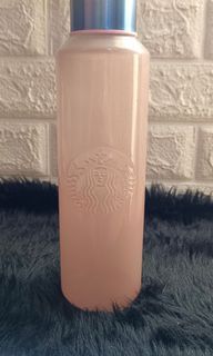 Starbucks pink glass bottle