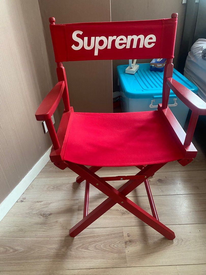 SUPREME Director's chair, 傢俬＆家居, 傢俬, 椅子- Carousell